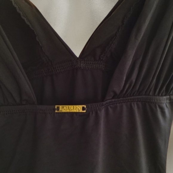 Lauren Ralph Lauren Black One-Piece Swimsuit | Size 6 Medium | MSRP $124 - Picture 3 of 4